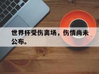 亚博官网-世界杯受伤离场，伤情尚未公布。